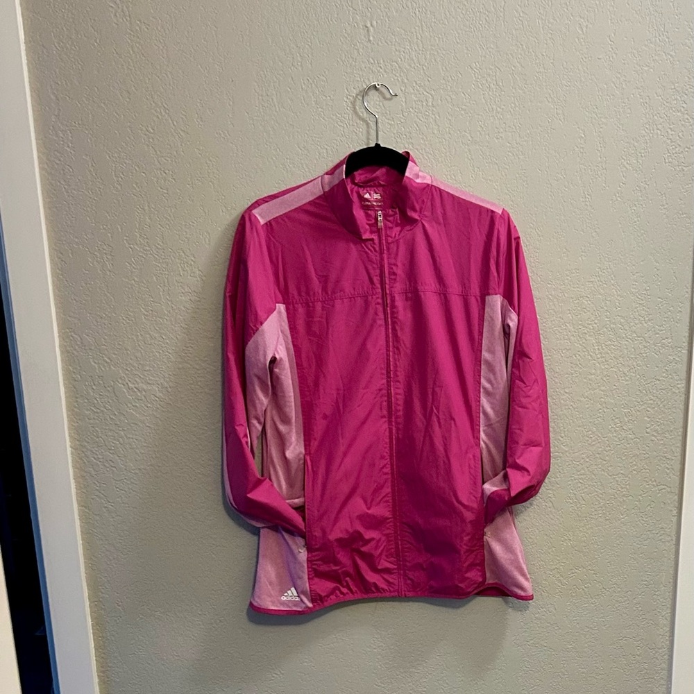 Adidas Women’s ClimaProof Golf Pink jacket